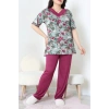 Büyük Beden Dantelli Pijama Takımı Çağla - 71500.1773.