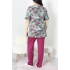Büyük Beden Dantelli Pijama Takımı Çağla - 71500.1773.