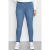 Büyük Beden Dar Paça Kot Pantolon Mavi2 - 42684.1836.