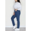 Büyük Beden Dar Paça Kot Pantolon Mavi6 - 42684.1836.