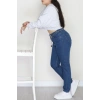 Büyük Beden Dar Paça Kot Pantolon Mavi6 - 42684.1836.