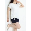 Büzgülü Viskon Bluz Ekru - 43991.599.