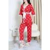 Cares 3Lü Pijama Takımı Kırmızıkalp - 162.1287.