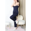 Cares İp Askılı Dantelli Altı Pijama Takım Lacivert - 161.1287.