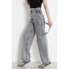Carpenter Detaylı Baggy Kot Pantolon Gray - 32469.2001.