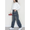 Carpenter Detaylı Baggy Kot Pantolon Tintyıkama - 40087.1184.