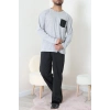 Cep Detay Süprem Erkek Pijama Takımı Gri - 42218.1048.