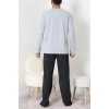 Cep Detay Süprem Erkek Pijama Takımı Gri - 42218.1048.