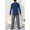 Cep Detay Süprem Erkek Pijama Takımı Lacivert - 42218.1048.