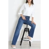 Cepli Crop Poplin Gömlek Beyaz - 43951.2131.