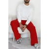 Cepli Polar Erkek Pijama Altı Kırmızı - 42736.1049.