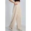 Cepten Pileli Palazzo Pantolon Bej - 90113.1397.