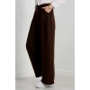 Cepten Pileli Palazzo Pantolon Koyukahve - 90113.1397.