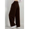 Cepten Pileli Palazzo Pantolon Koyukahve - 90113.1397.