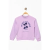 Çiçek Baskılı 8-12 Yaş Çocuk Sweatshirt Lila - 724869.1576.