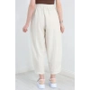 Çımalı Şalvar Pantolon Krem - 320.1247.