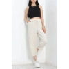 Çımalı Şalvar Pantolon Krem1 - 320.1247.