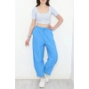 Çımalı Şalvar Pantolon Mavi - 320.1247.