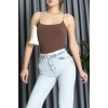 Çıtçıtlı Bodysuit Kahve - 71767.444.