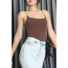 Çıtçıtlı Bodysuit Kahve - 71767.444.