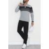 Çizgili Erkek Triko Gri - 2530.2052.