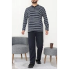 Çizgili Süprem Erkek Pijama Takımı Lacivert - 51220.1838.