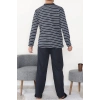 Çizgili Süprem Erkek Pijama Takımı Lacivert - 51220.1838.