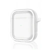 CPT05 Airpods 4 (4.nesil) Shiny Şeffaf Kılıf - Beyaz