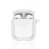 CPT05 Airpods 4 (4.nesil) Shiny Şeffaf Kılıf - Beyaz