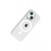 CPT05 Apple iPhone 14 PC Blank Magsafe Kapak - Şeffaf