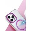 CPT05 Apple iPhone 15 Pro Max Glossy Magsafe Kapak - Mor