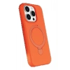 CPT05 Apple iPhone 15 Pro Max Regal Magsafe Standlı Kapak - Turuncu