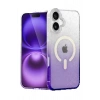 CPT05 Apple iPhone 16 Pummel Shiny Magsafe Kapak - Mor