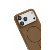 CPT05 Apple iPhone 17 Pro Max Jully Magsafe Kapak - Kahverengi