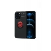 CPT05 iPhone 13 Pro Max Kılıf Range Yüzüklü Silikon - Siyah-Kırmızı