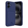CPT05 iPhone 16 Kılıf Kelvin Kartvizitli Silikon - Lacivert