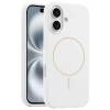 CPT05 iPhone 16 Plus Kılıf Jully Magsafe Kapak - Beyaz