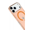 CPT05 iPhone 17 Pro Max Kılıf Pc Real Magsafe Kapak - Turuncu