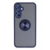 CPT05 Samsung Galaxy A54 5G Kılıf Montreal Yüzüklü Silikon Kapak - Lacivert