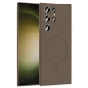 CPT05 Samsung Galaxy S23 Ultra Kılıf Jully Magsafe Kapak - Kahverengi
