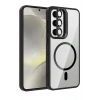 CPT05 Samsung Galaxy S24 FE Remim Lensli Magsafe Standlı Kapak - Siyah
