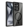CPT05 Samsung Galaxy S24 Ultra Remim Lensli Magsafe Standlı Kapak - Siyah
