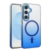 CPT05 Samsung Galaxy S25 Glossy Magsafe Kapak - Mavi