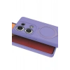 CPT05 Xiaomi Redmi Note 13 Pro 4G Regal Magsafe Standlı Kapak - Lila