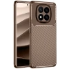 CPT05 Xiaomi Redmi Note 14 Pro 5G Kılıf Auto Focus Karbon Kapak - Kahverengi