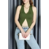 Crop Yelek Haki - 10023.251.