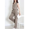 Crop Yelek Pantolon Takım Haki - 7565.1437.