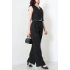 Crop Yelek Pantolon Takım Siyah - 7565.1437.