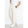Dabıl Beli Lastikli Baggy Erkek Pantolon Bej - 71219.1937.