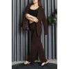 Dabıl Kumaş Astarlı İkili Blazer Takım Kahve - 55041.1397.